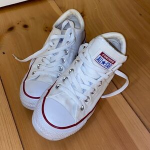Converse All Star White and Red Sneakers